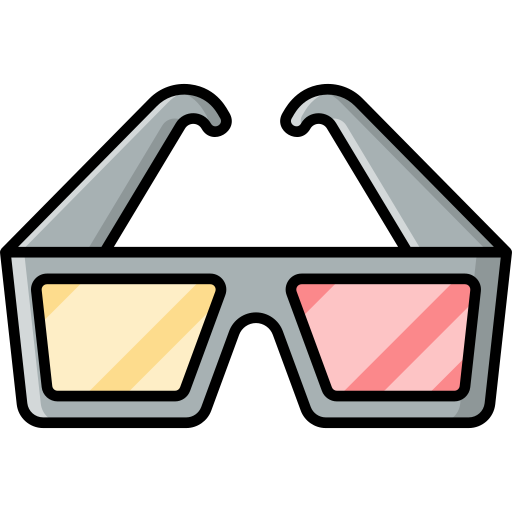 3d glasses Generic Outline Color icon