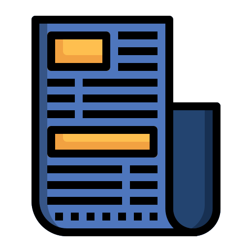 gazeta Generic Outline Color ikona