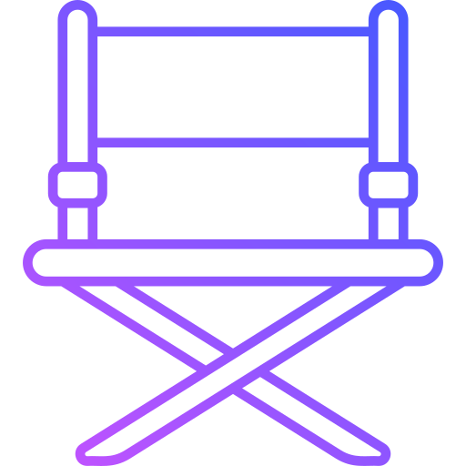 krzesło reżysera Generic Gradient ikona