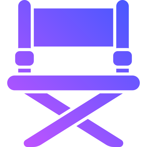 silla de director Generic Flat Gradient icono