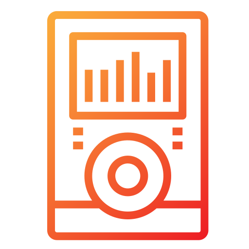 odtwarzacz muzyki Generic Gradient ikona