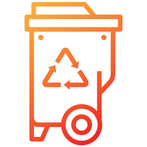 contenedor de basura Generic Gradient icono