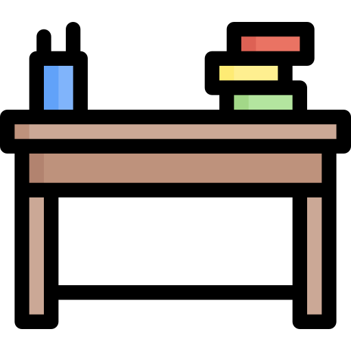 School desk Generic Outline Color icon