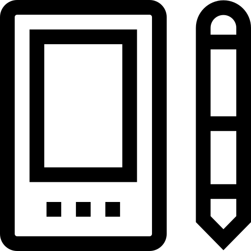 tavoletta Basic Straight Lineal icona