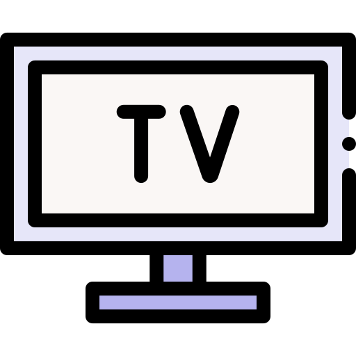 fernseher Detailed Rounded Lineal color icon