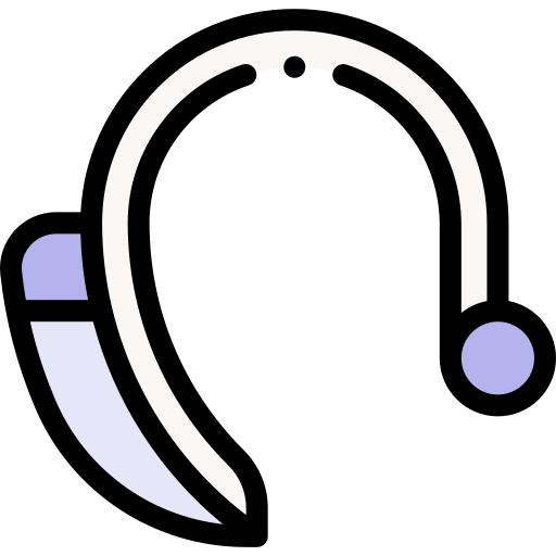 補聴器 Detailed Rounded Lineal color icon