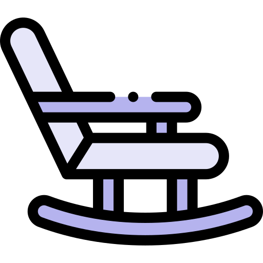 ロッキングチェア Detailed Rounded Lineal color icon