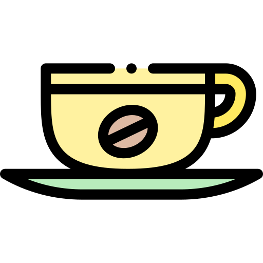 Чашка кофе Detailed Rounded Lineal color иконка