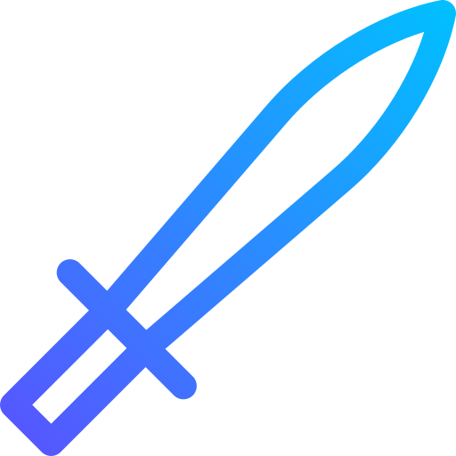 miecz Basic Gradient Lineal color ikona