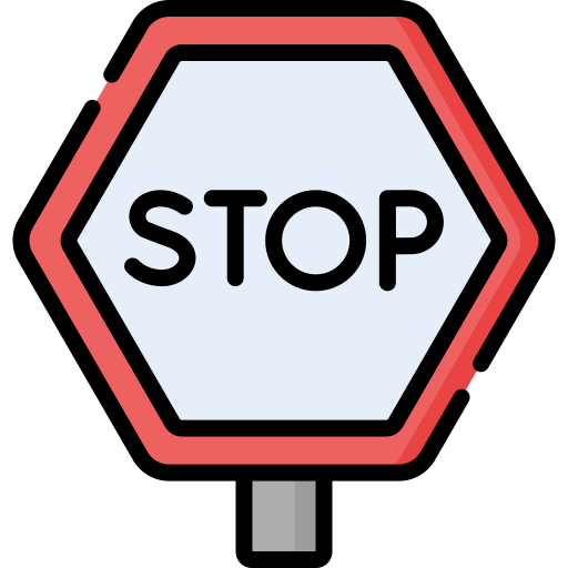 señal de stop Special Lineal color icono