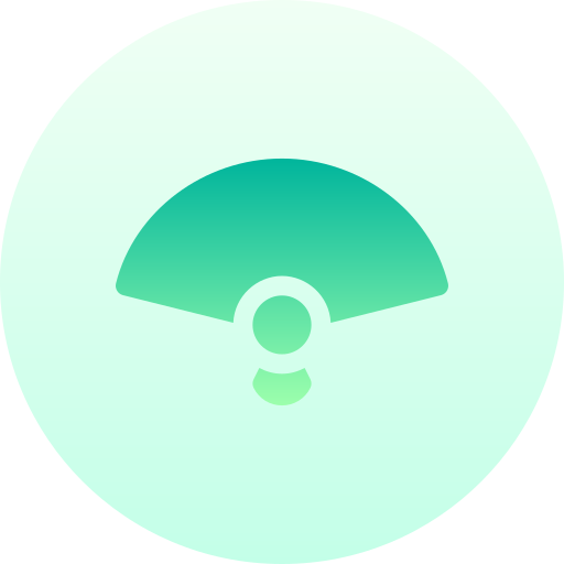 Fan Basic Gradient Circular icon