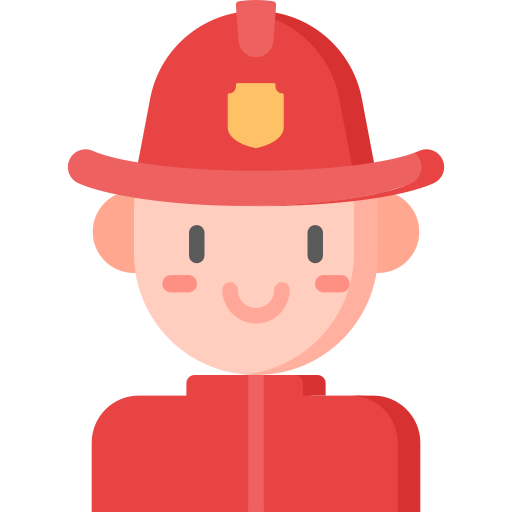 brandweerman Special Flat icoon