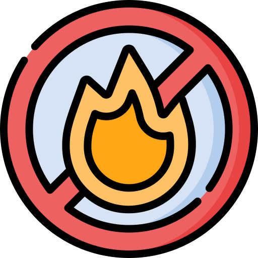 No fire Special Lineal color icon