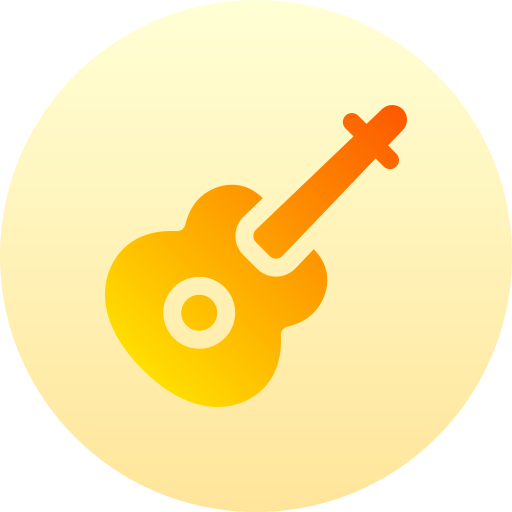 chitarra Basic Gradient Circular icona