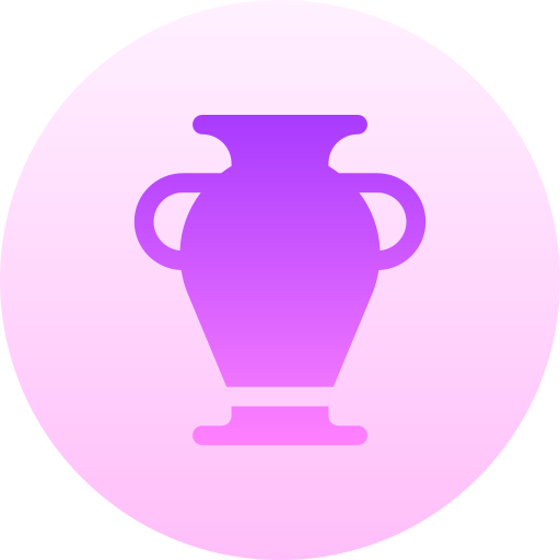 그리스 꽃병 Basic Gradient Circular icon