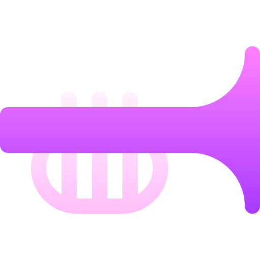 trompette Basic Gradient Gradient Icône