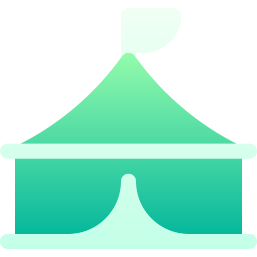 Цирковой шатер Basic Gradient Gradient иконка