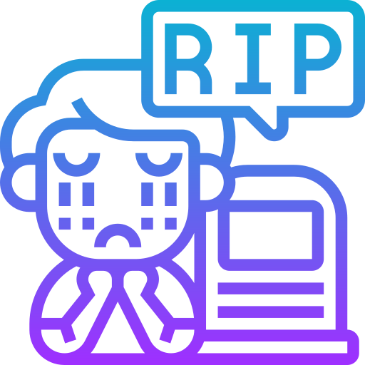 Rest in peace Meticulous Gradient icon
