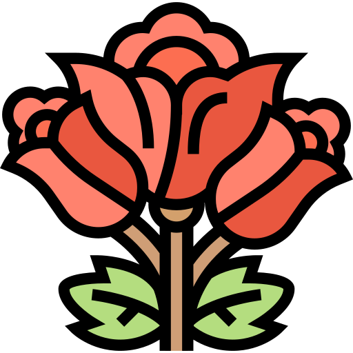 Розы Meticulous Lineal Color иконка