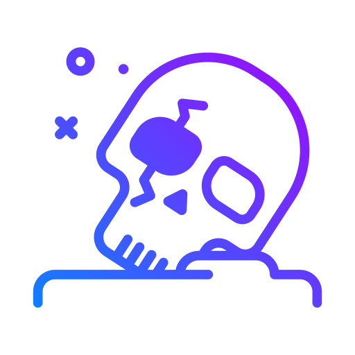 czaszka Generic Gradient ikona