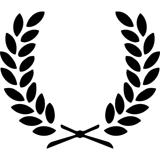 due rami con foglie simbolo simmetrico  icona