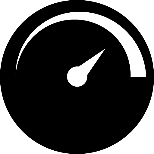 símbolo simple velocímetro  icono