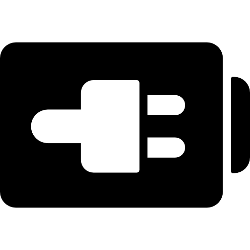 podłącz symbol interfejsu stanu baterii  ikona