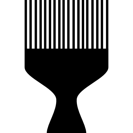 ferramenta pente para cabelos cacheados  Ícone