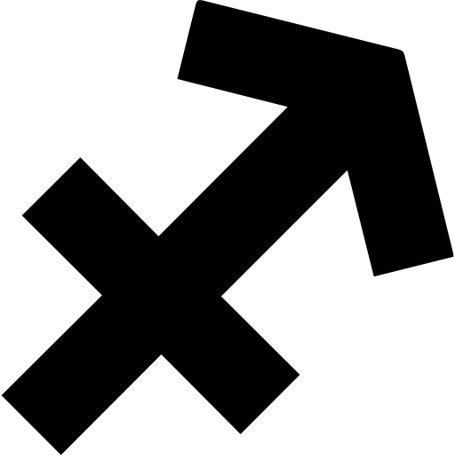 segno del sagittario  icona