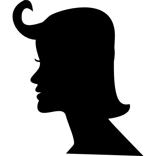 여성 짧은 머리  icon