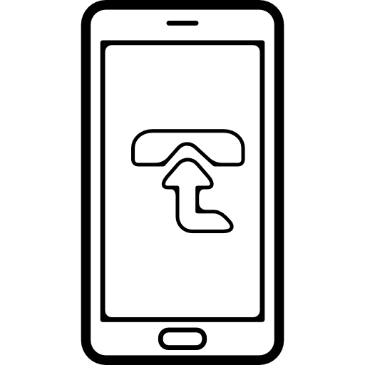 cargar símbolo en la pantalla del teléfono  icono