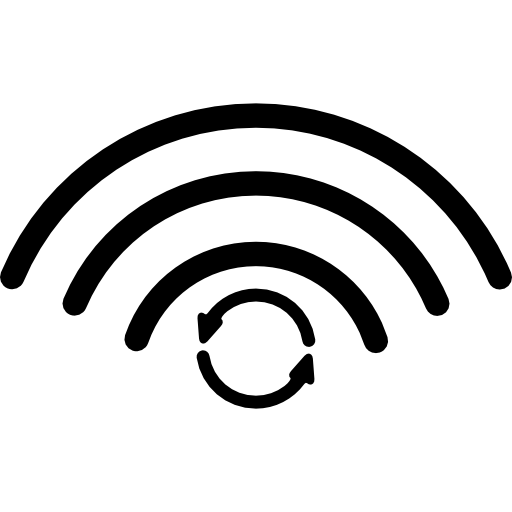 wifi-verbinding verfrissend teken  icoon