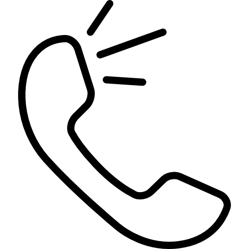Phone auricular with incoming message sound  icon