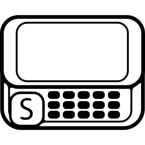 telefoon met toetsenbord  icoon