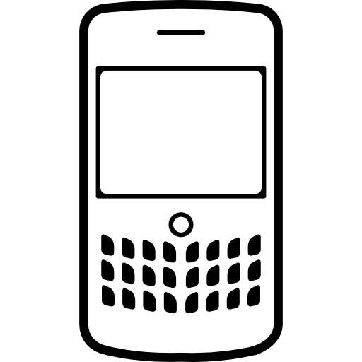 téléphone avec conception de boutons de clavier  Icône