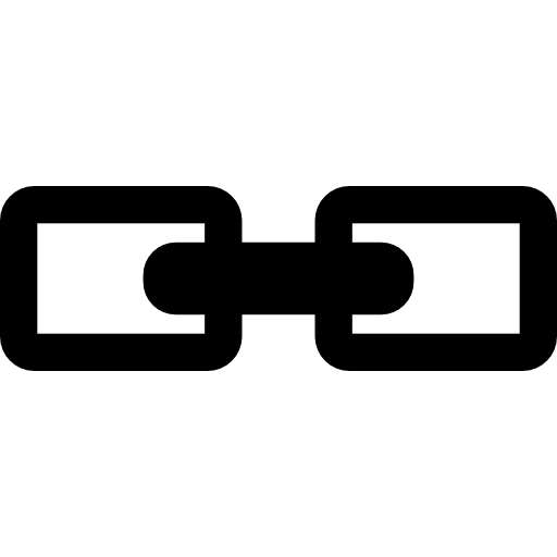 symbol seo linku do interfejsu w kółku  ikona