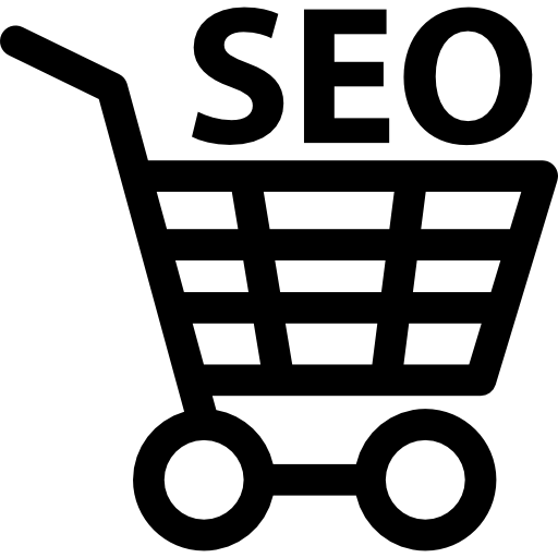 SEO shopping symbol  icon