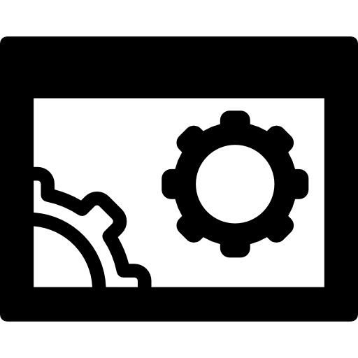 símbolo circular de configuración del navegador  icono