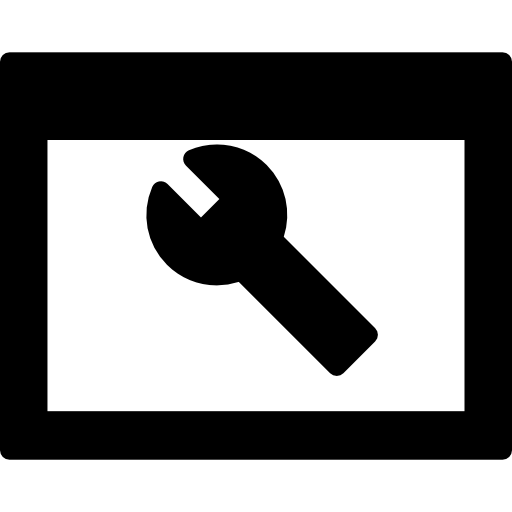 símbolo de configuración del navegador dentro de un círculo  icono