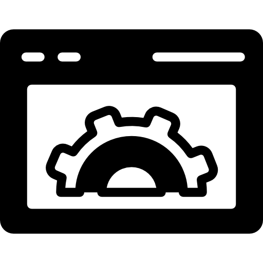 Круглый символ интерфейса настроек браузера  иконка