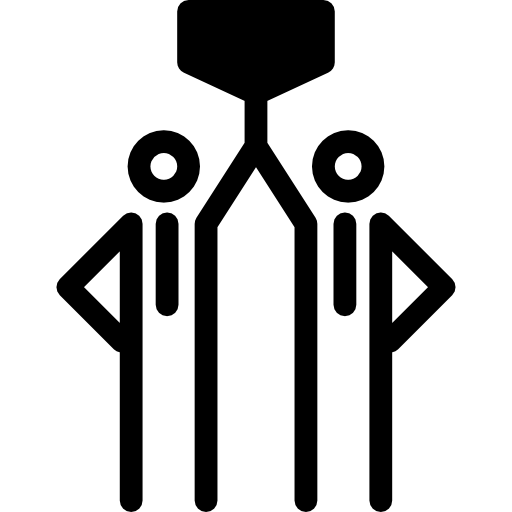 menschen belohnen symbol innerhalb eines kreises  icon