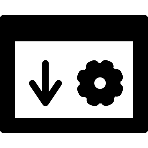 symbole de téléchargement du navigateur dans un cercle  Icône