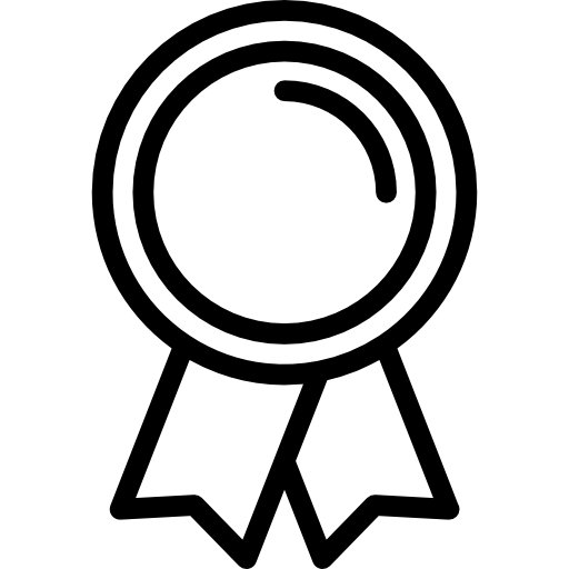beloningssymbool in een cirkel  icoon