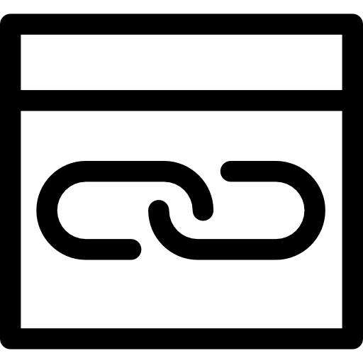 símbolo de la cadena del navegador  icono