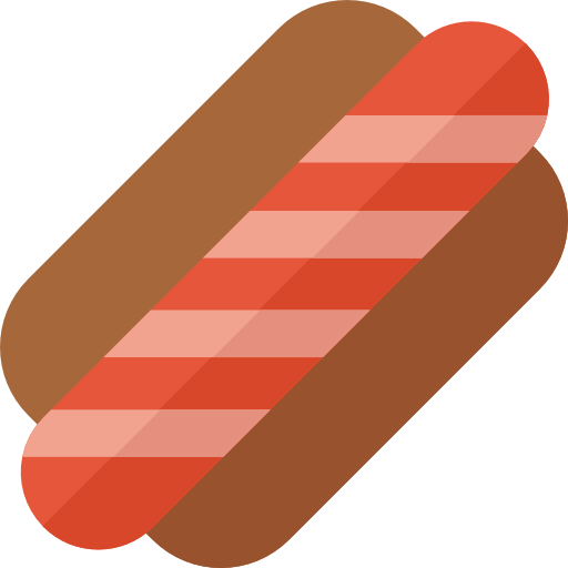 hotdog Basic Rounded Flat icon