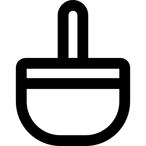 cestino Basic Rounded Lineal icona