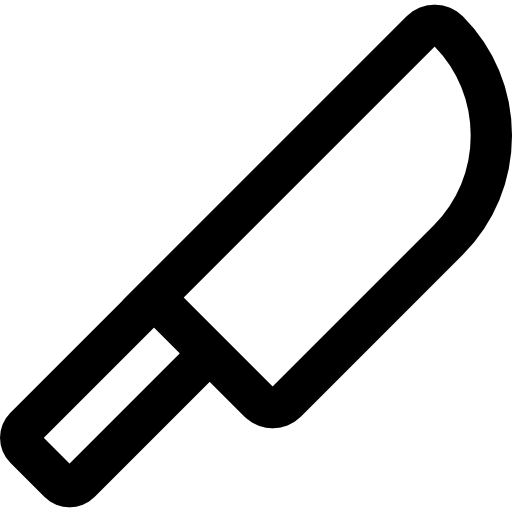 nóż Basic Rounded Lineal ikona