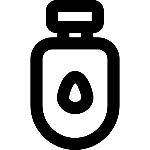 botella de agua Basic Rounded Lineal icono