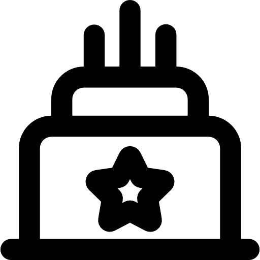 ciasto Basic Rounded Lineal ikona