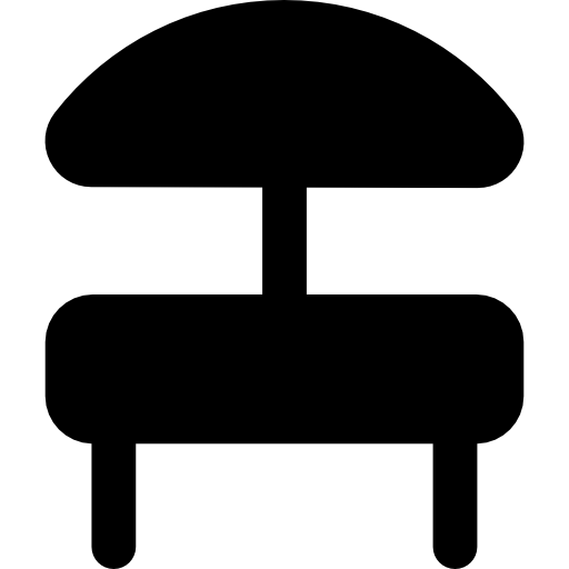 tavolo da esterno Basic Rounded Filled icona